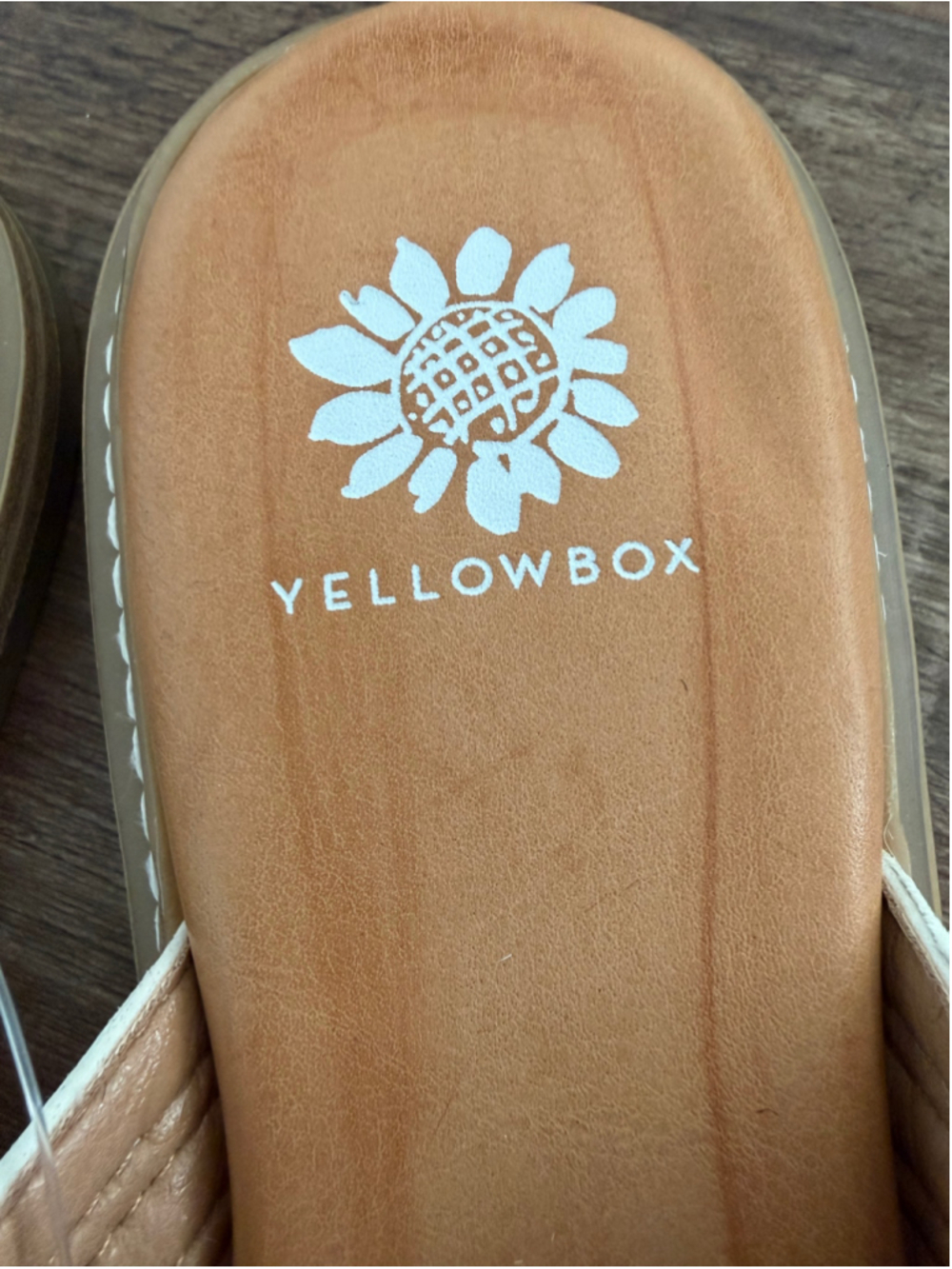 Yellow Box Sandals Size 8.5 White and Silver - Picture 5 of 5